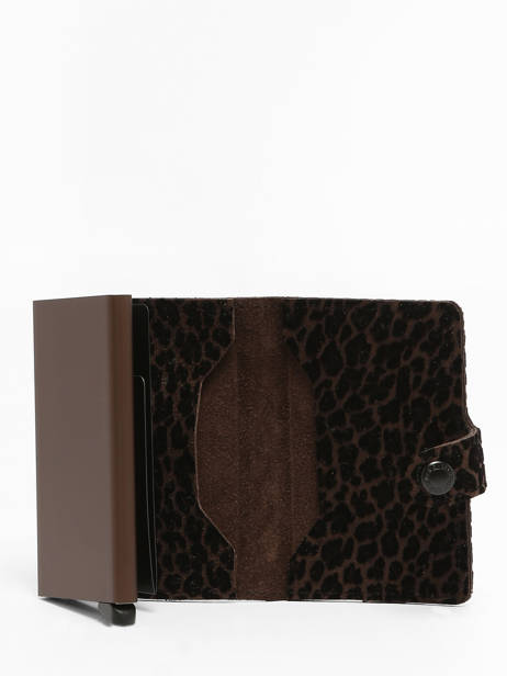 Card Holder Leather Secrid Brown leo MLE other view 1