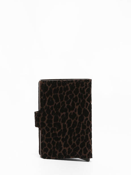 Card Holder Leather Secrid Brown leo MLE other view 2
