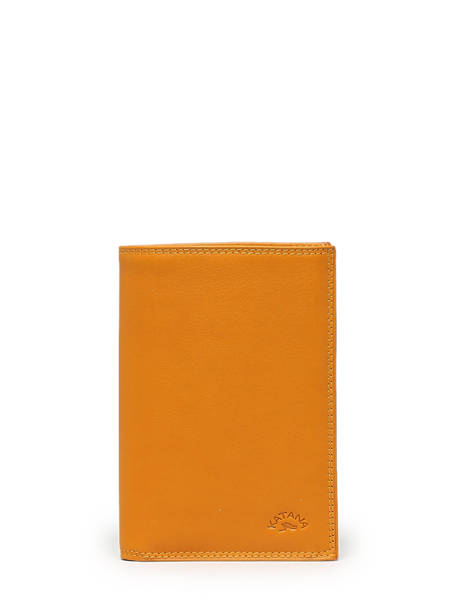 Wallet Leather Katana Yellow marina 753018