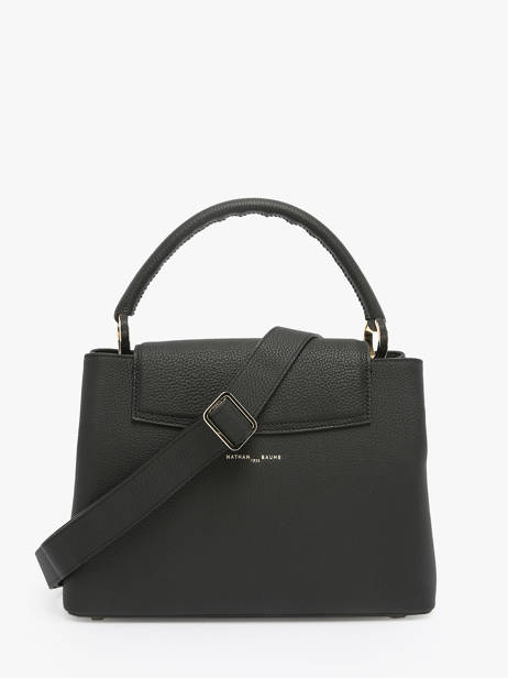 Sac à Main Magnolia Cuir Nathan baume Noir eden 3 vue secondaire 4