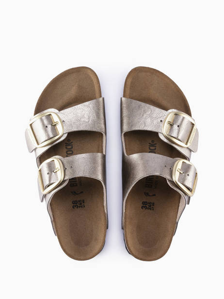 Slippers Arizona Big Buckle Birkenstock Beige women 1020882 other view 2