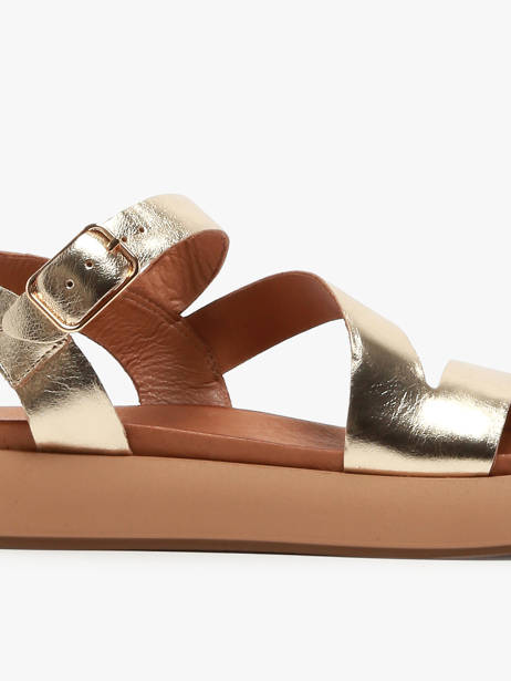 Sandals In Leather Inuovo Gold women A96001 other view 1
