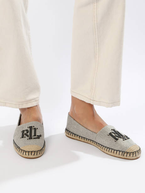 Espadrilles En Cuir Lauren ralph lauren Noir women 92740002 vue secondaire 2