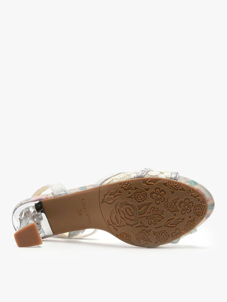 Sandales à Talon En Cuir Laura vita Blanc accessoires NINO07 vue secondaire 5