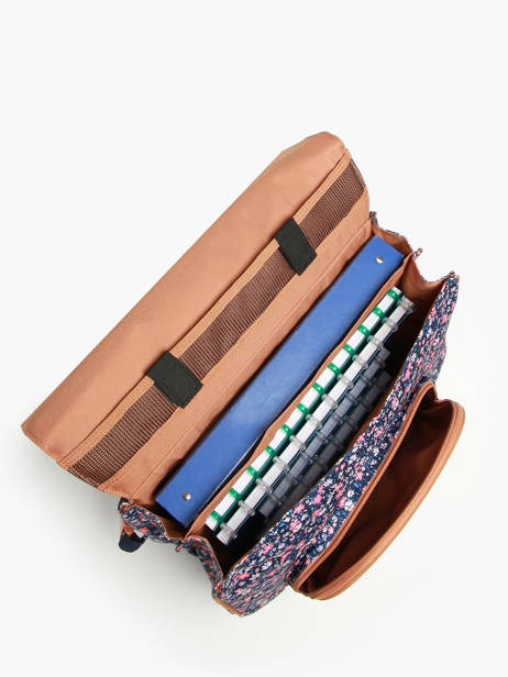 2-compartment Wheeled Satchel Tann's Multicolor les fantaisies f 42269 other view 3