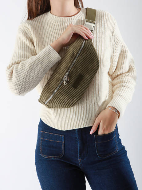 Sac Banane Vanessa wu Vert velours MA0112 vue secondaire 1