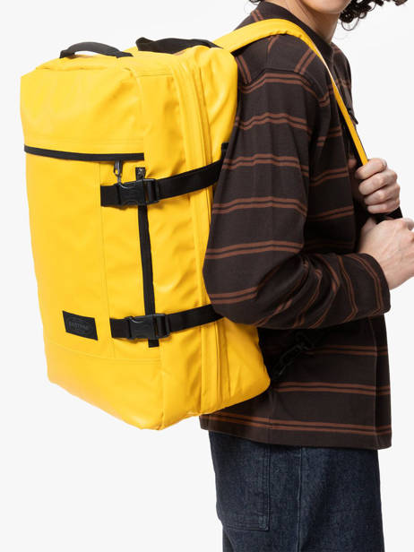 Cabin Duffle Bag Backpack Tarp Eastpak Yellow tarp EK0A5BBR other view 1