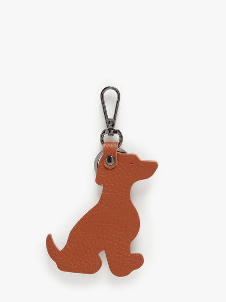 Leather Dog Keychain Milano Brown caviar CA24124