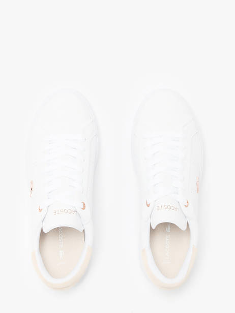 Sneakers Powercourt 2.0 In Leather Lacoste White women 8SFA0003 other view 4