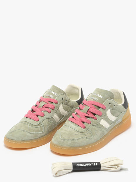 Sneakers Goal In Leather Coolway Green women 7603146 other view 2