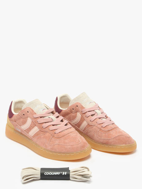 Sneakers Goal In Leather Coolway Pink women 7603184 other view 2
