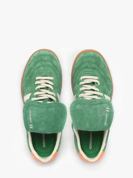 Sneakers Becks X In Leather Coolway Green women 7603185 other view 4