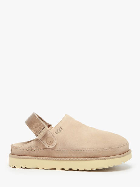 Slippers Goldenstar Clog In Leather Ugg Beige women 1138252