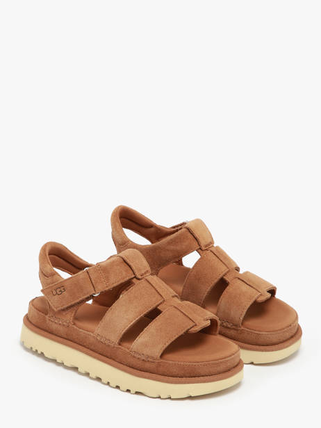 Sandals Goldenstar In Leather Ugg Brown women 1137890 other view 1
