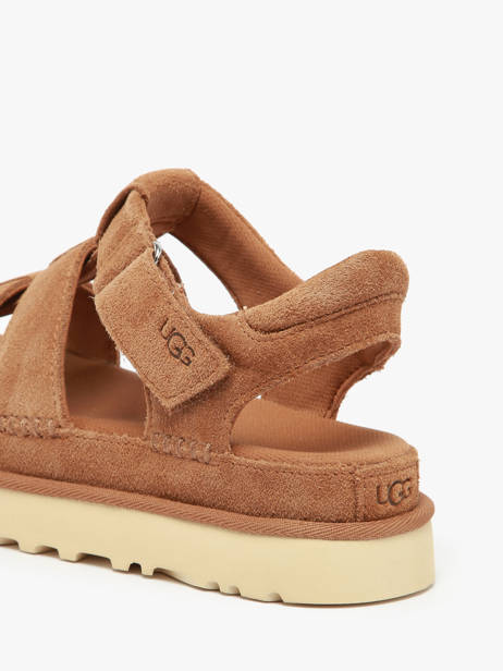 Sandals Goldenstar In Leather Ugg Brown women 1137890 other view 2