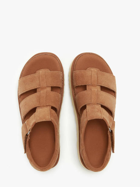 Sandals Goldenstar In Leather Ugg Brown women 1137890 other view 3