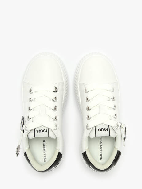 Sneakers Kreeper Low Nft Twin In Leather Karl lagerfeld White women KL42376T other view 4