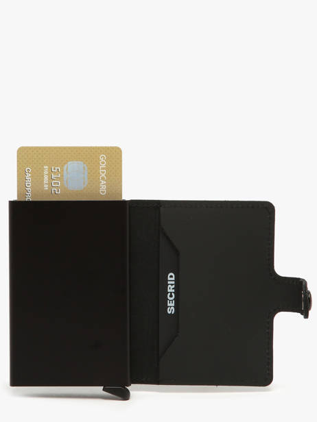 Card Holder Leather Secrid Black matte MM other view 1
