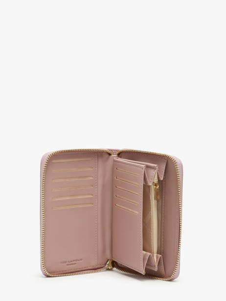 Wallet Ted lapidus Pink jara TLMQ1503 other view 1