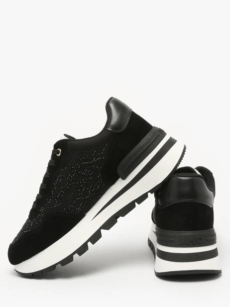 Sneakers Amazing 20 In Leather Liu jo Black women BA5043PX other view 3