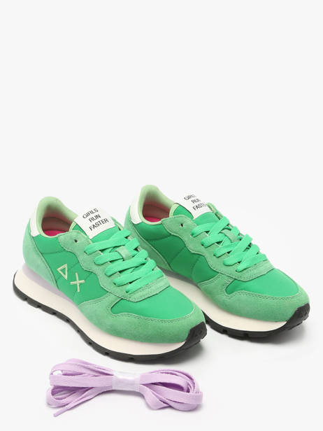 Sneakers Ally Solid Nylon Sun68 Green women Z35201 other view 2
