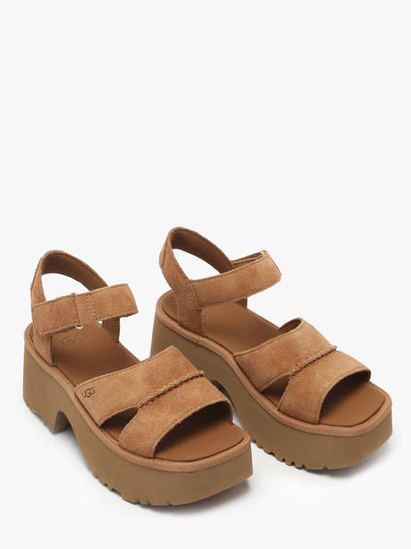 Sandals New Heights In Leather Ugg Brown women 1167475 other view 1