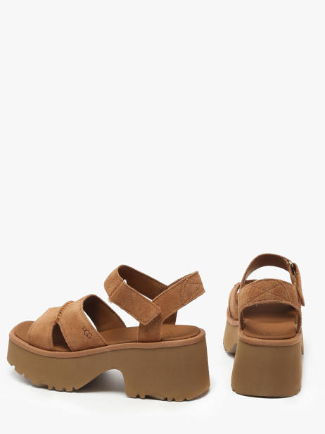 Sandals New Heights In Leather Ugg Brown women 1167475 other view 2