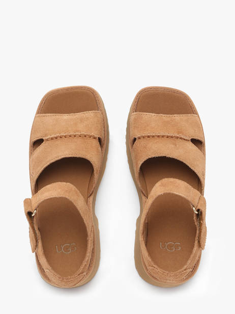 Sandals New Heights In Leather Ugg Brown women 1167475 other view 3