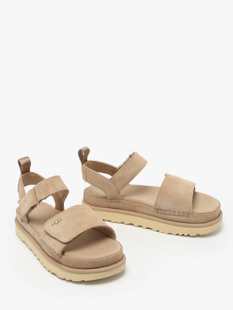 Sandals Goldenstar In Leather Ugg Beige women 1136783 other view 1