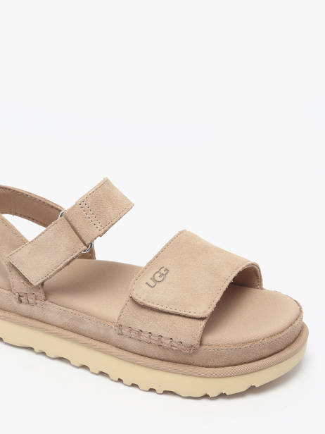 Sandals Goldenstar In Leather Ugg Beige women 1136783 other view 2