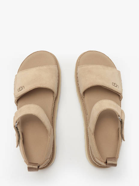 Sandals Goldenstar In Leather Ugg Beige women 1136783 other view 3