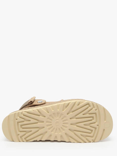 Sandals Goldenstar Glide In Leather Ugg Beige women 1167399 other view 4