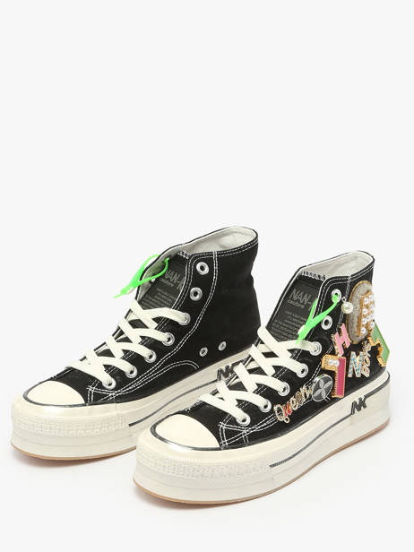 Sneakers Nan-ku couture Black women 15A1 other view 2
