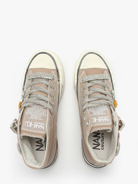 Sneakers Nan-ku couture Beige women 14A3 other view 4