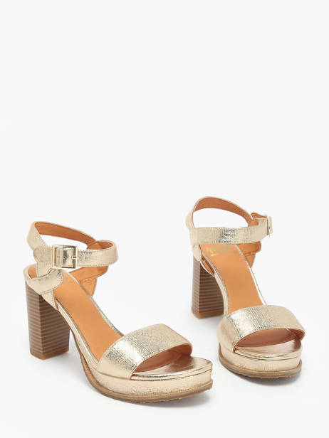 Heeled Sandals Jain In Leather Mam'zelle Gold women CSG1H03 other view 1