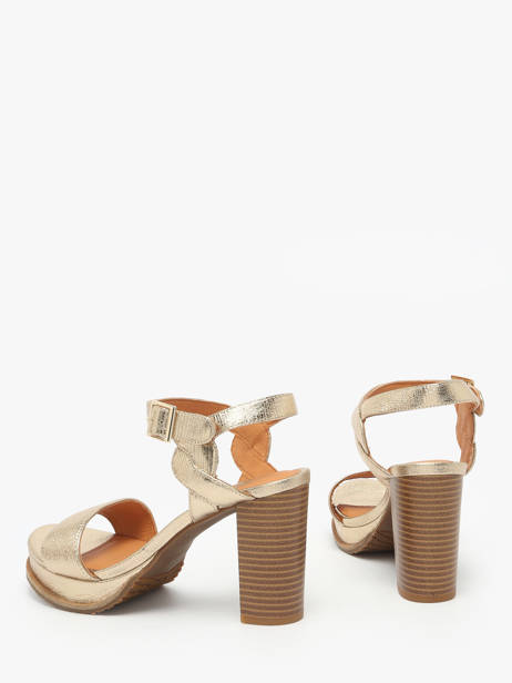 Heeled Sandals Jain In Leather Mam'zelle Gold women CSG1H03 other view 2