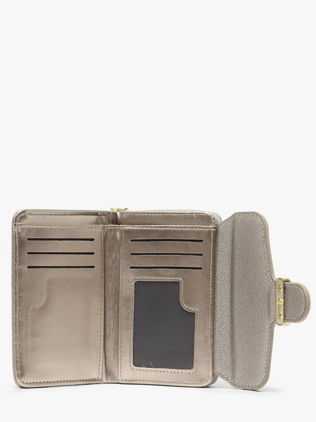 Coin Purse With Card Holder Miniprix Silver safiano 78SM2650 other view 1