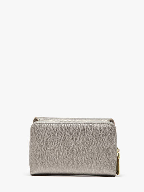 Coin Purse With Card Holder Miniprix Silver safiano 78SM2650 other view 3