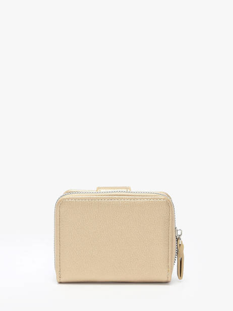 Coin Purse With Card Holder Miniprix Gold grained 78COK867 other view 2