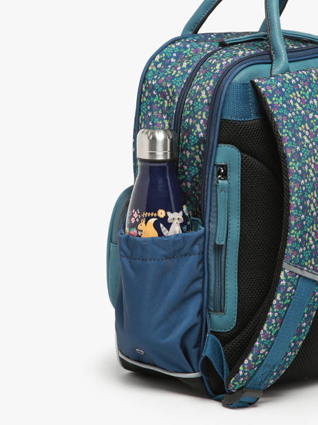 2-compartment Backpack Cameleon Blue vintage fantasy PBVGSD37 other view 5