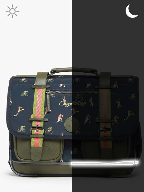 Satchel 2 Compartments Cameleon Green vintage urban PBVBCA35 other view 7