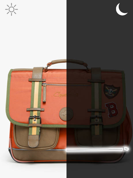 Satchel 3 Compartments Cameleon Orange vintage urban PBVBCA41 other view 7