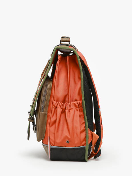 2-compartment Backpack Cameleon Orange vintage urban PBVBSD39 other view 2
