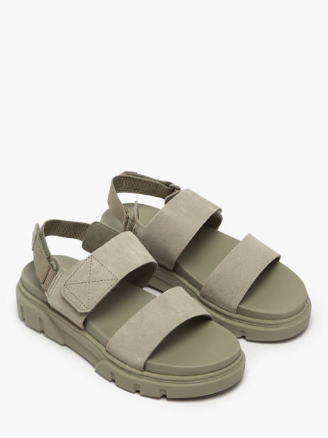 Sandals Greyfield In Leather Timberland Green women 61MGEO31 other view 1