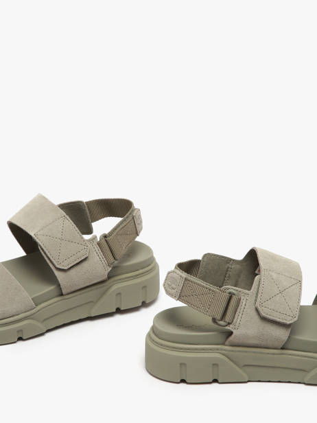 Sandals Greyfield In Leather Timberland Green women 61MGEO31 other view 2