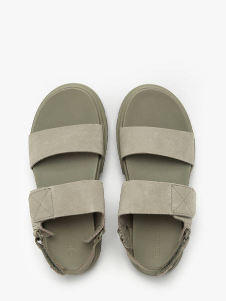 Sandals Greyfield In Leather Timberland Green women 61MGEO31 other view 3