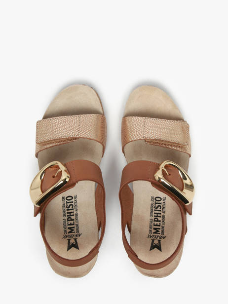 Sandals Leandre In Leather Mephisto Multicolor women P5146895 other view 3