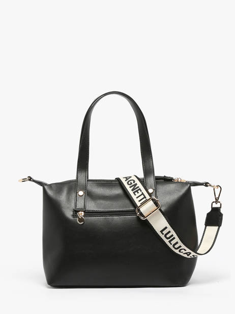 Shoulder Bag Logo Lulu castagnette Black logo YVRAC other view 4