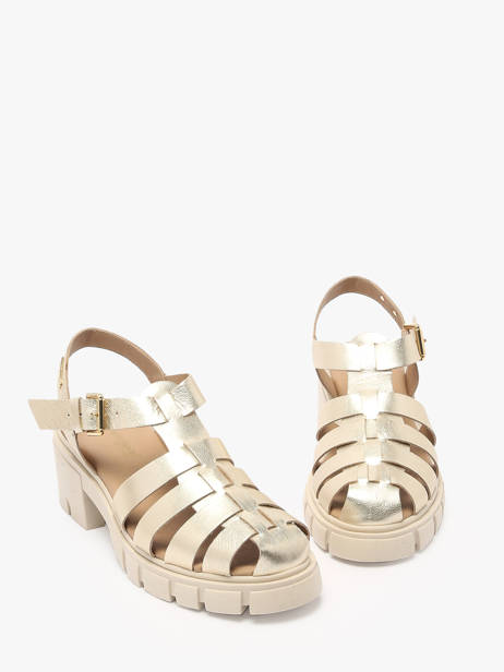 Sandals Bayla In Leather Les tropeziennes Gold women BAYLA other view 1
