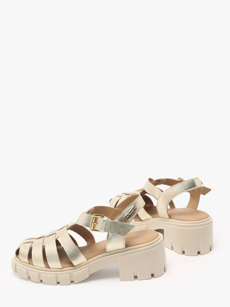 Sandals Bayla In Leather Les tropeziennes Gold women BAYLA other view 2